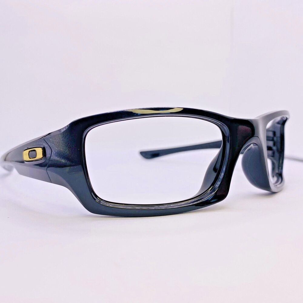 Oakley Sunglasses (4+1)2 Custom 54 MM Shiny Black Gold Dead Stock